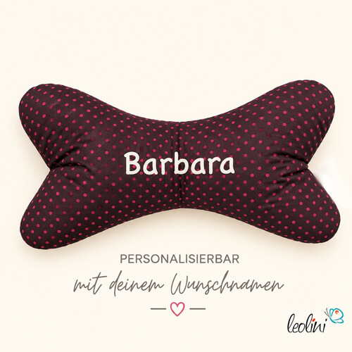 LeoliniLeseknochen personalisierbar FLORA | Nackenkissen | handgemachtLeseknochen gemustert