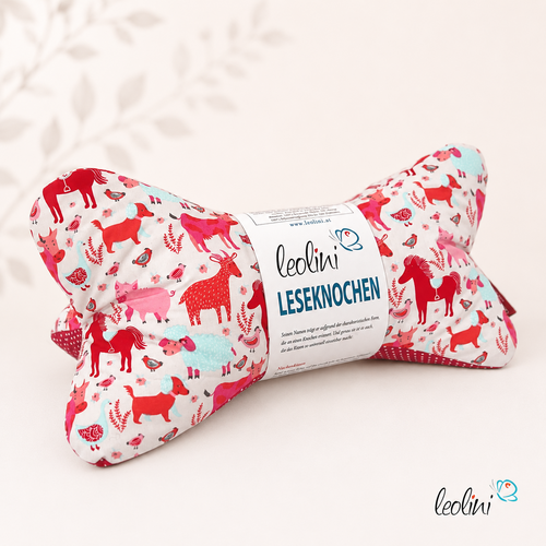 Leseknochen personalisierbar PONY | Nackenkissen | handgemacht