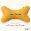 LeoliniLeseknochen personalisierbar | Nackenkissen MARGARITHEN BLUMEN | handgemachtLeseknochen gemustert