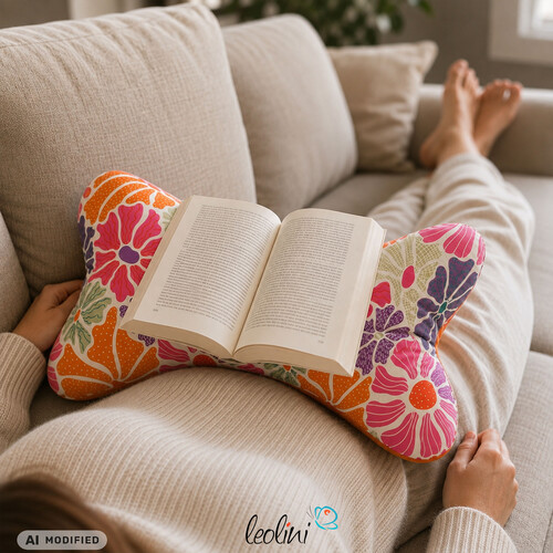 Leseknochen Lesekissen Blumenmeer personalisierbar
