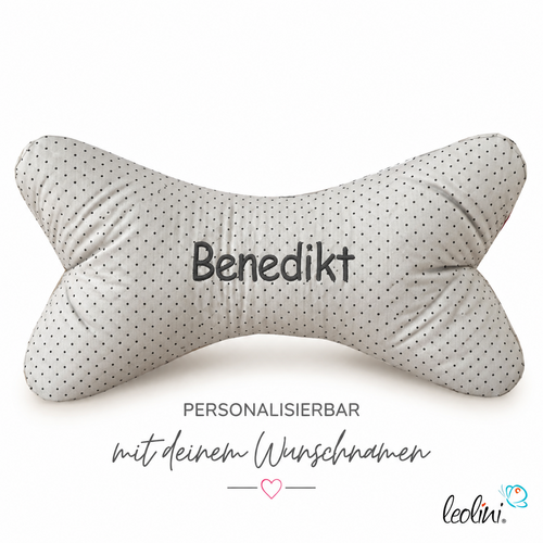 LeoliniLeseknochen personalisierbar | Nackenkissen IGEL | handgemacht von LeoliniLeseknochen gemustert