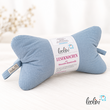 LeoliniLeseknochen MUSSELIN Double Gauze | HELLBLAU| personalisierbar mit NamensstickereiLeseknochen