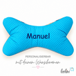 LeoliniLeseknochen personalisierbar | Nackenkissen HASE FUCHS UND BÄR | handgemacht von LeoliniLeseknochen