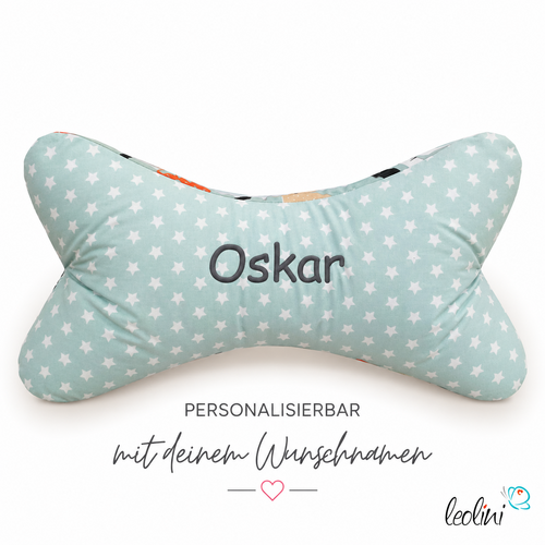 LeoliniLeseknochen personalisierbar | Nackenkissen FUCHS UND CO. | handgemacht