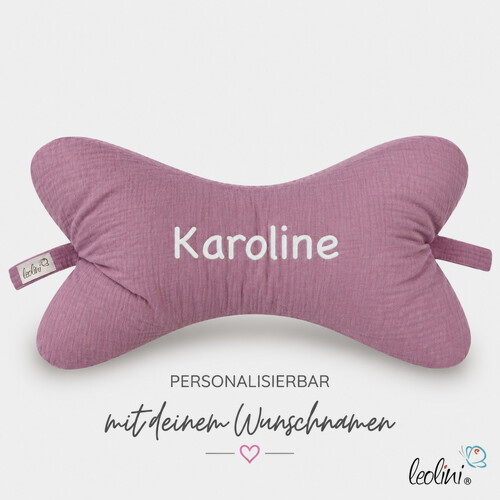 Leseknochen MUSSELIN in LAVENDEL VIOLETT | personalisierbar mit StickereiLeoliniMusselin Leseknochen unifarben