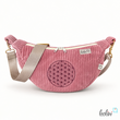 LeoliniMoon Bag Luna ALTROSA | Halbmondtasche | handgefertigte Schultertasche mit Blume-des-Lebens-StickereiLeoliniTaschen mit Stickerei und Basic Taschen