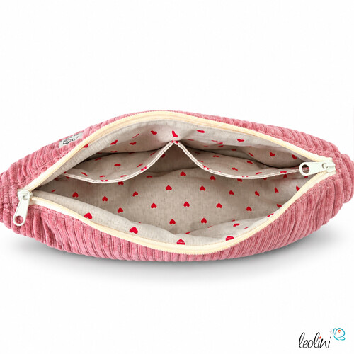 LeoliniMoon Bag Luna ALTROSA | Halbmondtasche | handgefertigte Schultertasche mit Blume-des-Lebens-StickereiLeoliniTaschen mit Stickerei und Basic Taschen