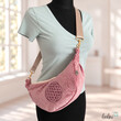 LeoliniMoon Bag Luna ALTROSA | Halbmondtasche | handgefertigte Schultertasche mit Blume-des-Lebens-StickereiLeoliniTaschen mit Stickerei und Basic Taschen