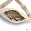 LeoliniMoon Bag Luna CREME | Halbmondtasche | handgefertigte SchultertascheLeoliniTaschen mit Stickerei und Basic Taschen
