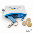 Schlüsseltascherl mit Karabiner BERGE | Geldtasche mini | mit Stickerei handgefertigtLeoliniSchlüsseltascherl