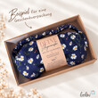 Augenmaske mit Leinsamen-Innenkissen | Schlafmaske mit waschbarem Bezug | STREUBLUMEN BLAULeoliniWohlfühlzeit