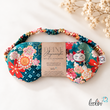LeoliniAugenmaske mit Leinsamen-Innenkissen | Schlafmaske mit waschbarem Bezug | LEBENSBLUME DESIGN BUNTLeoliniWohlfühlzeit