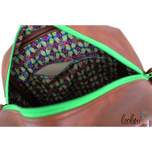 Henkeltasche mit Malerei Leopard Leolini - 9