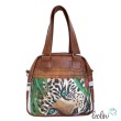 Henkeltasche mit Malerei Leopard Leolini - 1