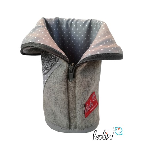 Stehende Stiftetasche Leo | Federpennal Blume des Lebens personalisierbar Leolini - 6