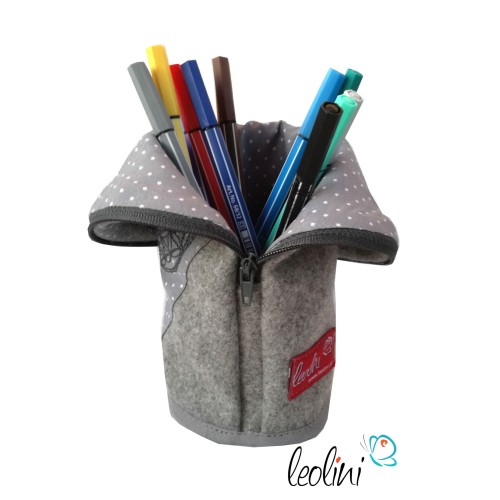 Stehende Stiftetasche Leo | Federpennal Blume des Lebens personalisierbar Leolini - 3