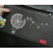 Foldover Tasche Pusteblumen Ballon Stickerei - handgemachte Kunstledertasche Leolini - 7