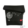 Foldover Tasche Pusteblumen Ballon Stickerei - handgemachte Kunstledertasche Leolini - 1