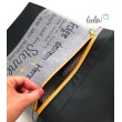 Foldover Tasche Spruch Stickerei Greif nach den Sternen  - handgemachte Kunstledertasche Leolini - 2