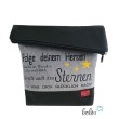 Foldover Tasche Spruch Stickerei Greif nach den Sternen  - handgemachte Kunstledertasche Leolini - 5