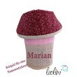 Stehende Stiftetasche Leo | Federpennal Ornamente magenta Leolini - 5