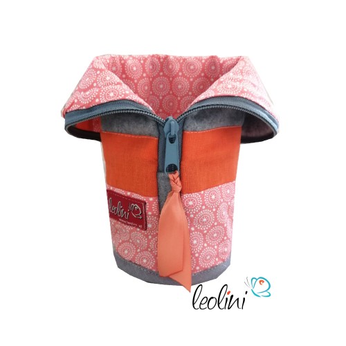 Stehende Stiftetasche Leo | Federpennal Mandala orange personalisierbar Leolini - 8