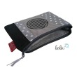 Schminktasche Blume des Lebens | Zipptasche grau Leolini - 2