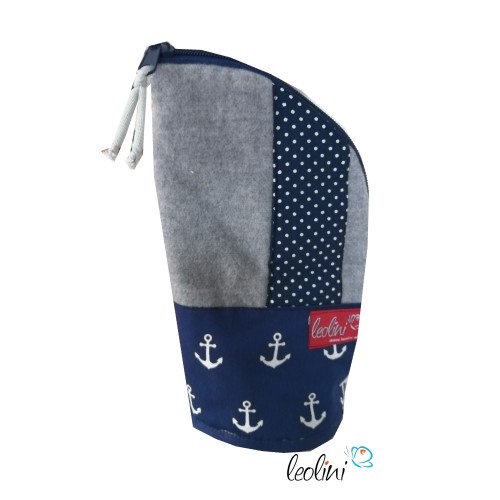 Stehende Stiftetasche  Leo | Federpennal Anker personalisierbar Leolini - 2