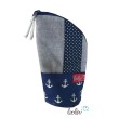 Stehende Stiftetasche  Leo | Federpennal Anker personalisierbar Leolini - 2