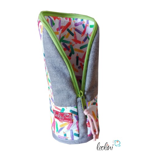 Stehende Stiftetasche Leo | Federpennal bunte Stifte personalisierbar Leolini - 4