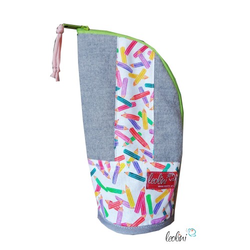 Stehende Stiftetasche Leo | Federpennal bunte Stifte personalisierbar Leolini - 3