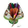Stehende Stiftetasche Leo | Federpennal mit Tiger personalisierbar mit Name Leolini - 7