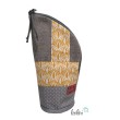 Stehende Stiftetasche Leo | Federpennal Ornamente senf Leolini - 3