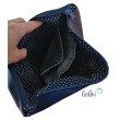 Foldover Tasche Blume des Lebens | Stickerei mit Charmanhänger - marine Leolini - 4