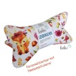 Leseknochen personalisierbar | Nackenkissen FUCHSDAME | handgemacht Leolini - 1