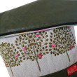 Foldover Tasche Lebensbäume Stickerei oliv mit Außenfach Leolini - 8