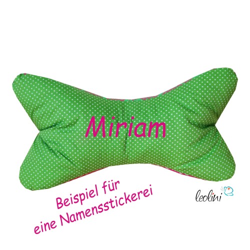 Leseknochen personalisierbar | Nackenkissen PINKY | handgemacht Leolini - 4