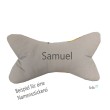 Leseknochen personalisierbar - Katzen Nackenkissen COOL CATS mit Namensstickerei Leolini - 4