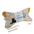 Leseknochen personalisierbar - Katzen Nackenkissen COOL CATS mit Namensstickerei Leolini - 1