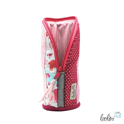 Stehende Stiftetasche Leo | Federpennal rosa Pferd Leolini - 3