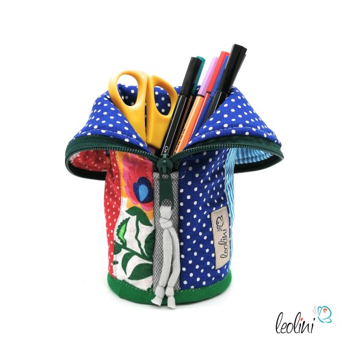 Stehende Stiftetasche Leo | Federpennal Bunt personalisierbar Leolini - 5