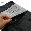 Foldover Tasche in schwarz | Blume des Lebens Stickerei Leolini - 3