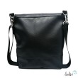 Foldover Tasche in schwarz | Blume des Lebens Stickerei Leolini - 5
