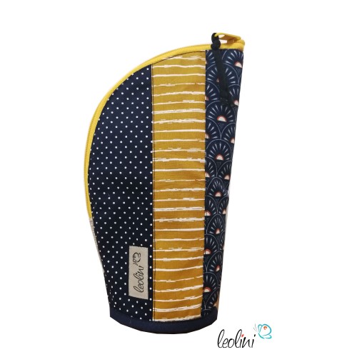 Stehende Stiftetasche Leo | Federpennal Dunkelblau personalisierbar Leolini - 6