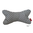 Leseknochen personalisierbar | Nackenkissen Schwarz-Weiß RETRO Leolini - 4
