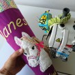 Schultüte PFERD aus Stoff | Personalisierung mit Name | mit Innenkissen  - 5