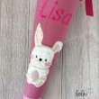 Schultüte HASE aus Stoff | Personalisierung mit Name | mit Innenkissen  - 4