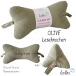 Leseknochen MUSSELIN Double Gauze in OLIVE | personalisierbar und handgemacht Leolini - 5