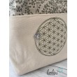 Shopper aus Canvas mit Stickerei Blume des Lebens | GINKGO | mit Außenfach und zusätzlichem Gurt Leolini - 7