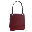 Henkeltasche LENO mit der Blume des Lebens | bordeaux Lederimitat | mit Außenfach Leolini - 2